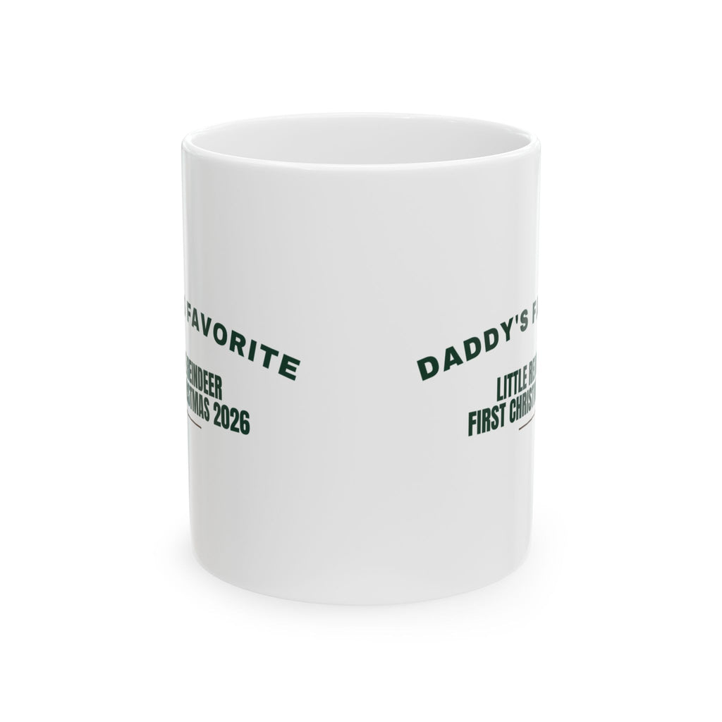 Daddy's Favorite Little Reindeer First Christmas 2026 Mug For New Dad