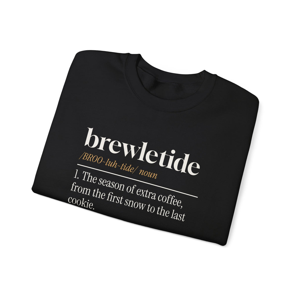 Funny Christmas Sweatshirt Brewletide Dictionary Definition