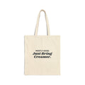 Funny Christmas Tote Bag Dear Santa I Was Mostly Good Bring Creamer