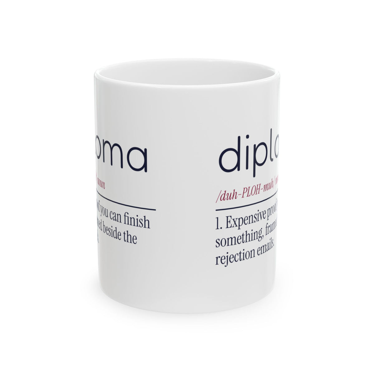 Funny Graduate Coffee Mug Diploma Definition For College Grads