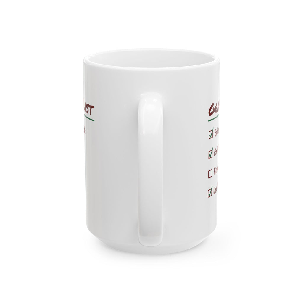 Funny Christmas Grandma Coffee Mug Remember 14 Names Use The Dog's Name