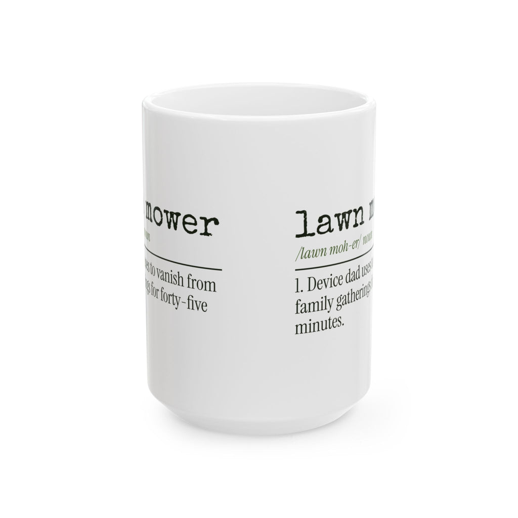 Funny Dad Lawn Mower Dictionary Coffee Mug For Dad