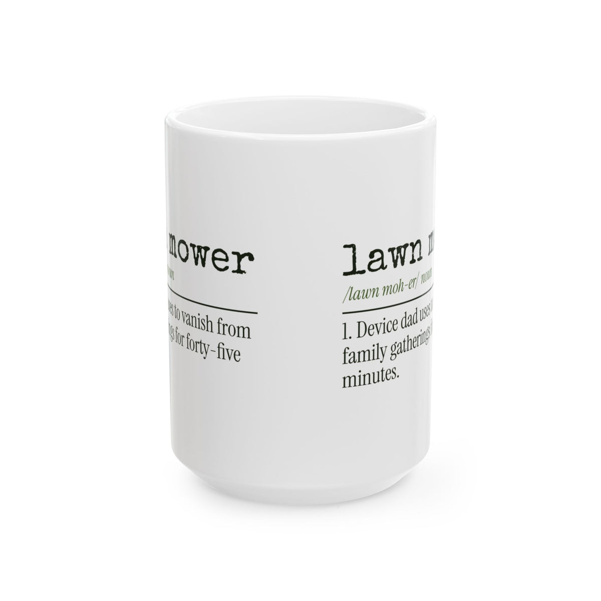 Funny Dad Lawn Mower Dictionary Coffee Mug For Dad