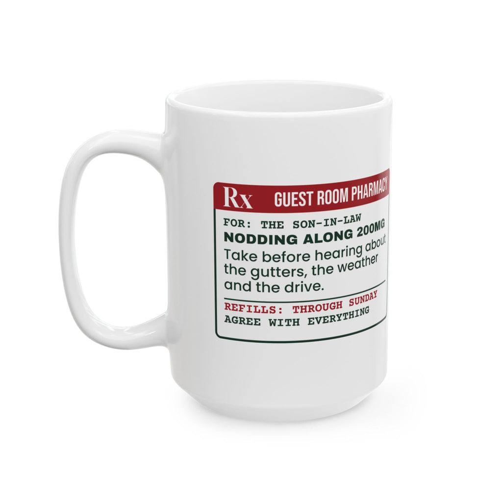 Funny Christmas Coffee Mug Nodding Along 200mg Through Sunday