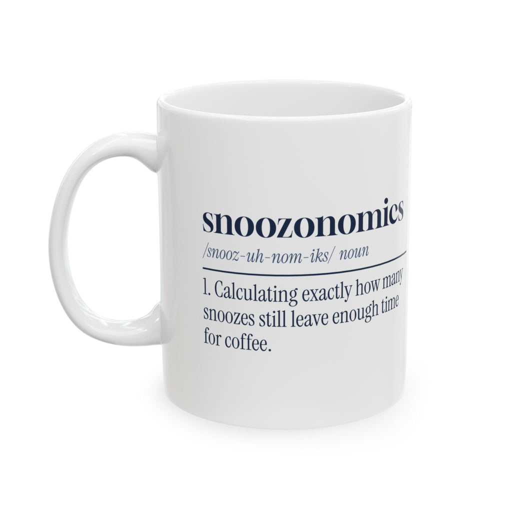 Funny Sleep Coffee Mug Snoozonomics Dictionary Definition For Nap Lovers