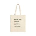 Funny Christmas Tote Bag Holiday Shift Eat A Real Meal For Nurses