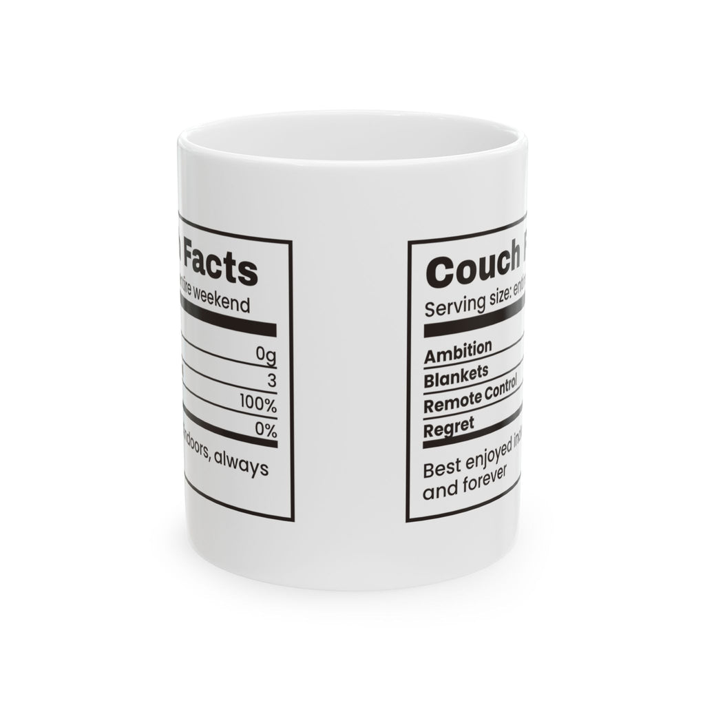 Couch Facts Nutrition Coffee Mug For Homebody