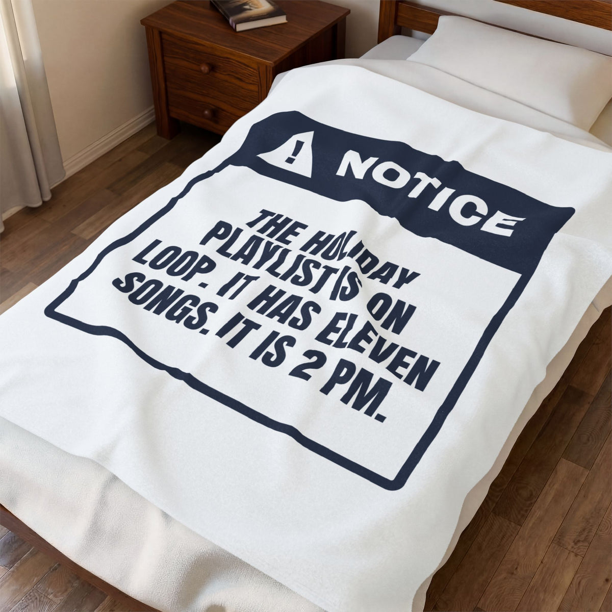 Funny Office Christmas Throw Blanket Office Playlist Eleven Songs Notice
