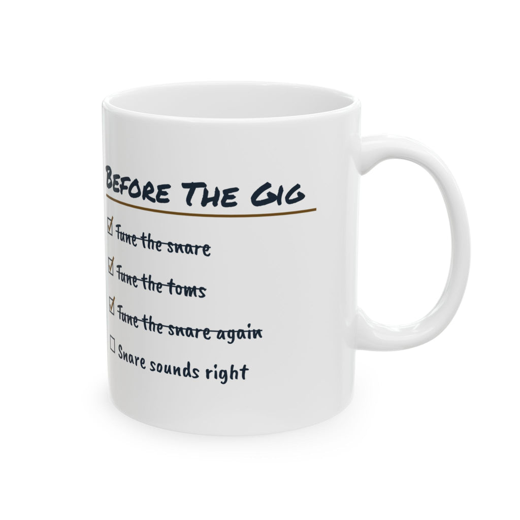 Funny Drummer Coffee Mug Tune The Snare Again Checklist