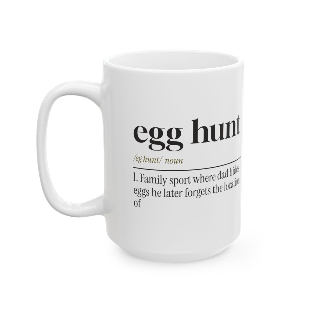 Funny Egg Hunt Coffee Mug Dictionary Definition For Dad