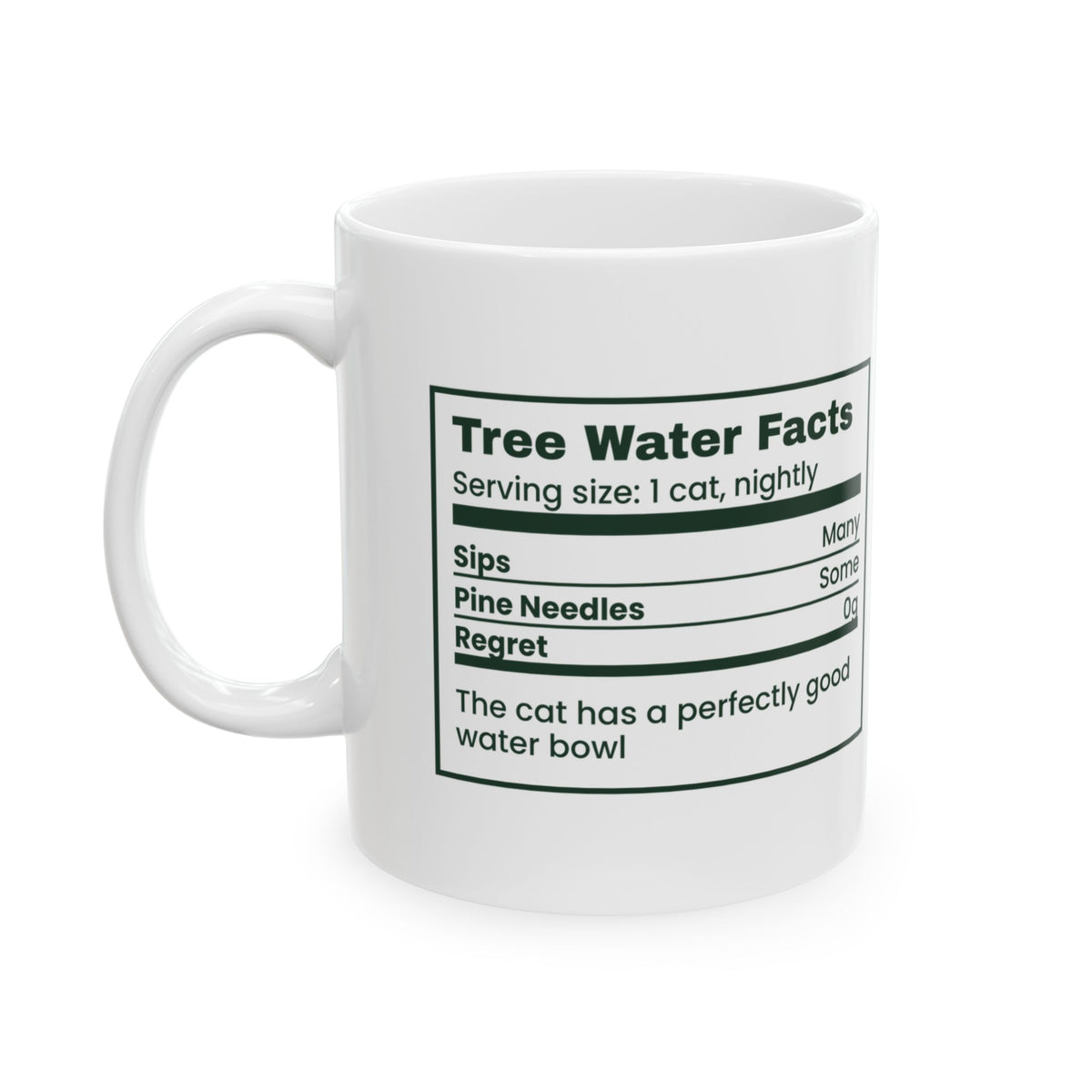 Funny Christmas Cat Coffee Mug Tree Water Facts For Cat Owners