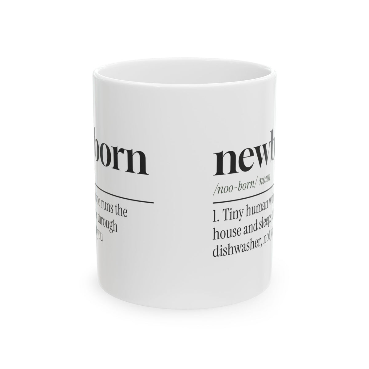 New Mom Coffee Mug Funny Newborn Dictionary For First Time Moms