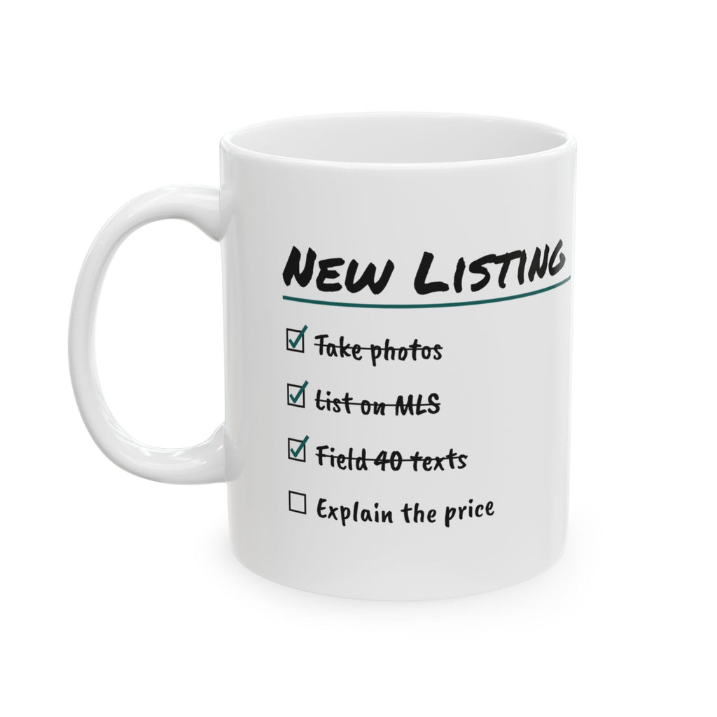 Real Estate Agent Coffee Mug Explain The Price