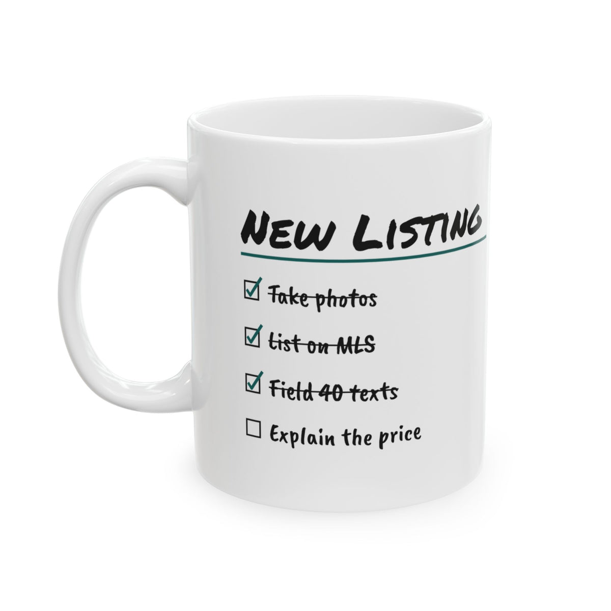 Real Estate Agent Coffee Mug Explain The Price