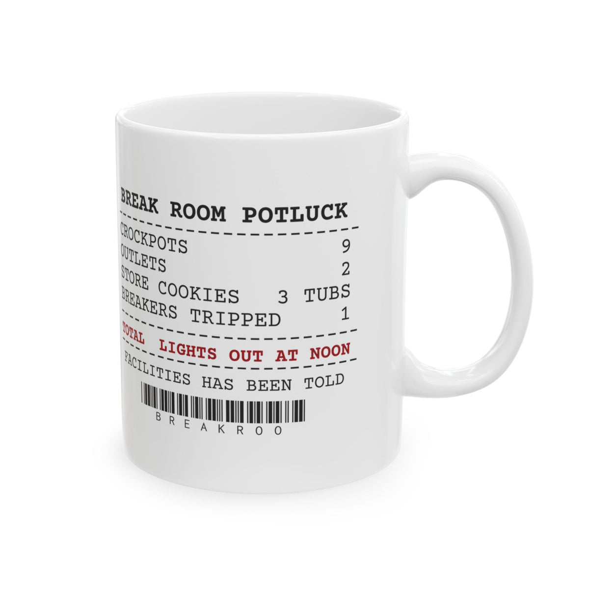 Funny Christmas Coworker Coffee Mug Nine Crockpots Two Outlets