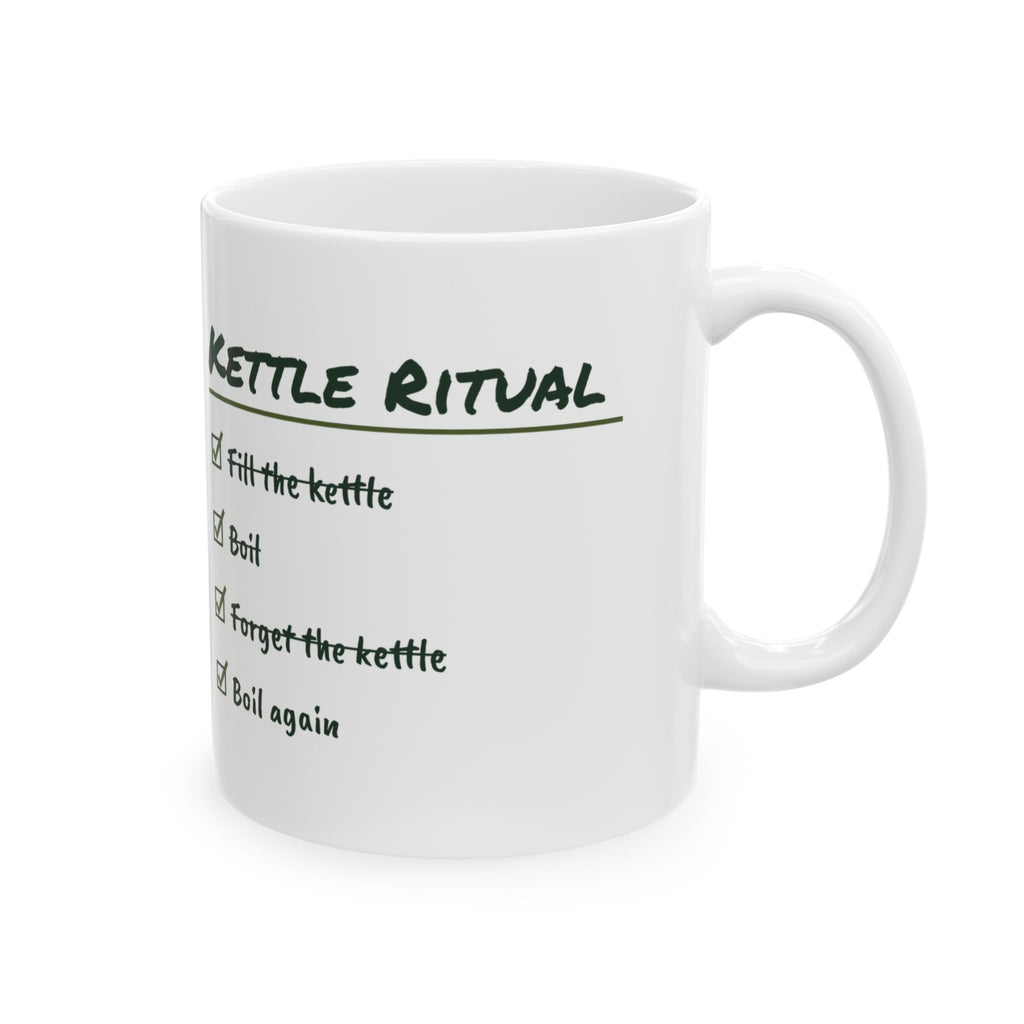 Funny Tea Lover Coffee Mug Kettle Ritual Checklist For Tea Drinkers