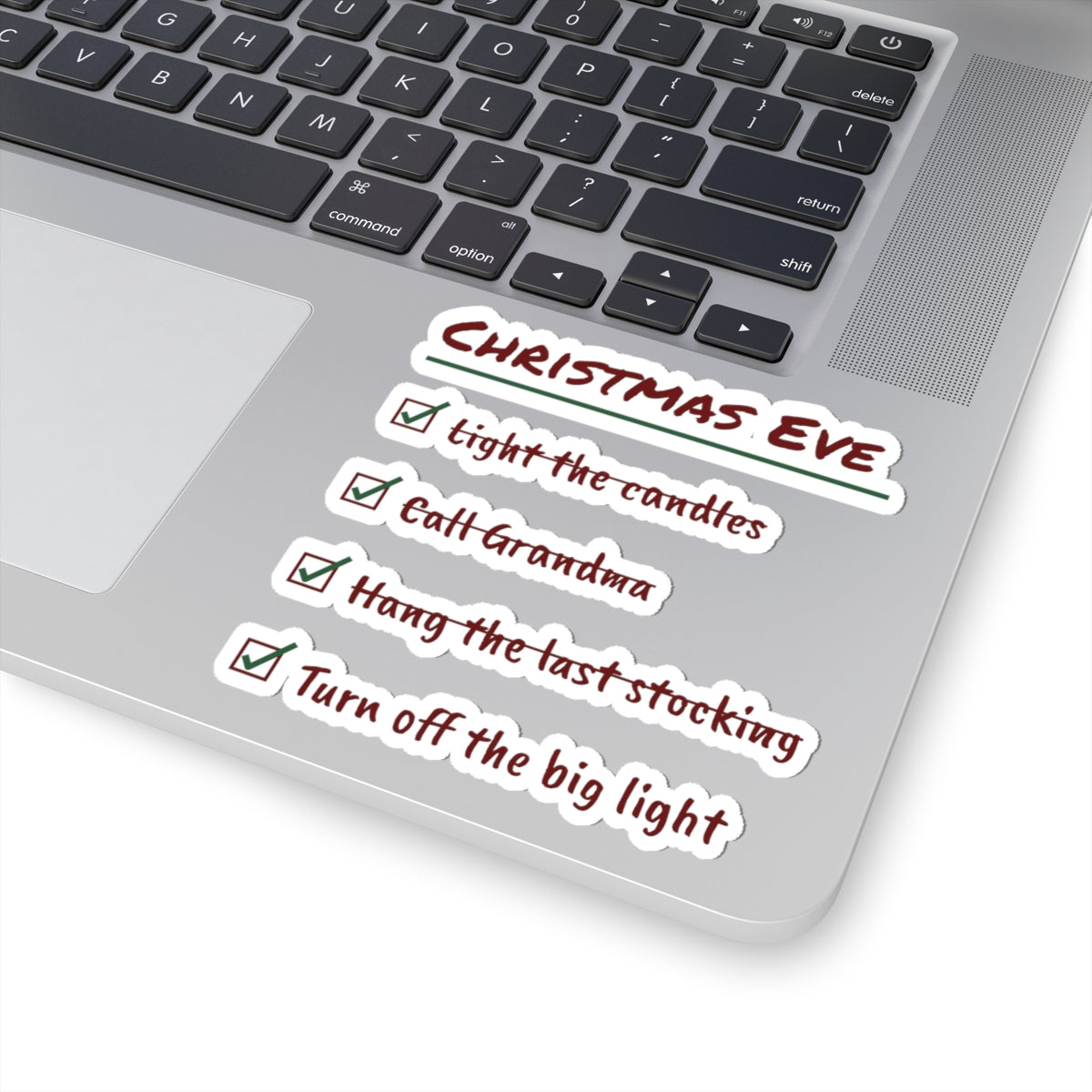 Christmas Eve Sticker Hang The Last Stocking Checklist