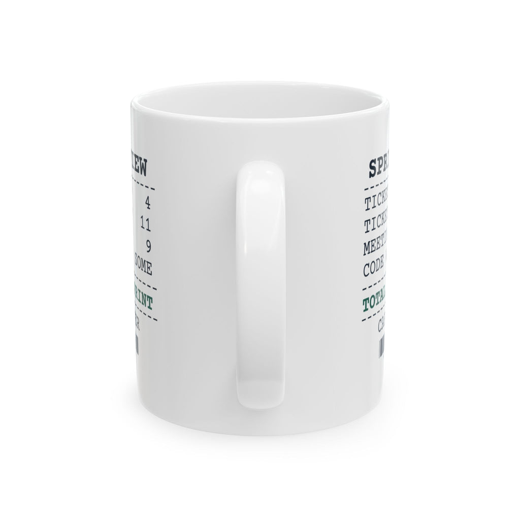 Funny Software Developer Mug Sprint Review Receipt