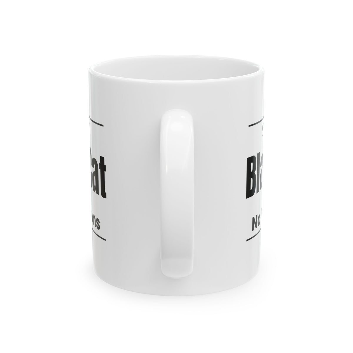 Staff Only Black Cat Coffee Mug Halloween