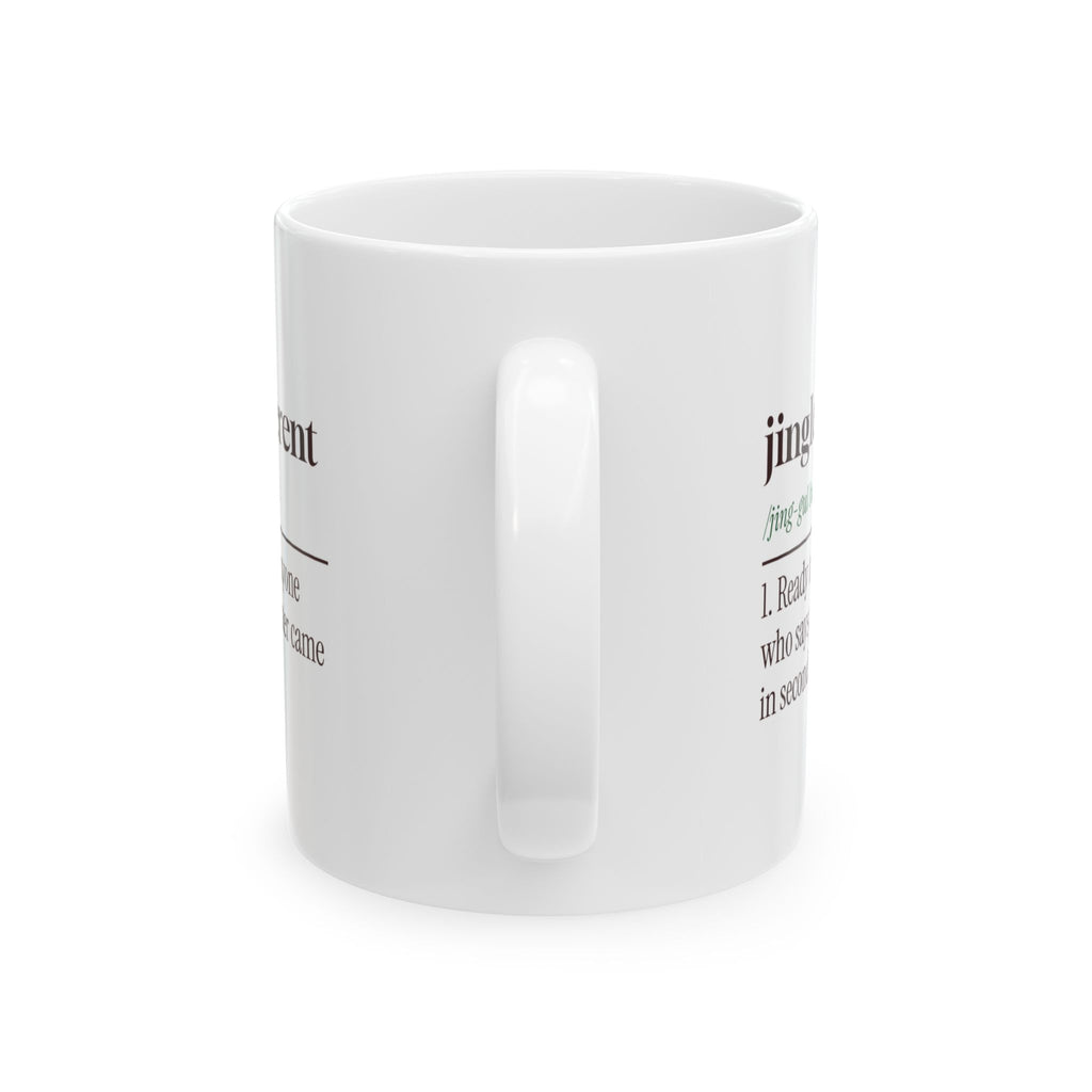 Funny Ugly Sweater Contest Coffee Mug Jingle-Belligerent Dictionary