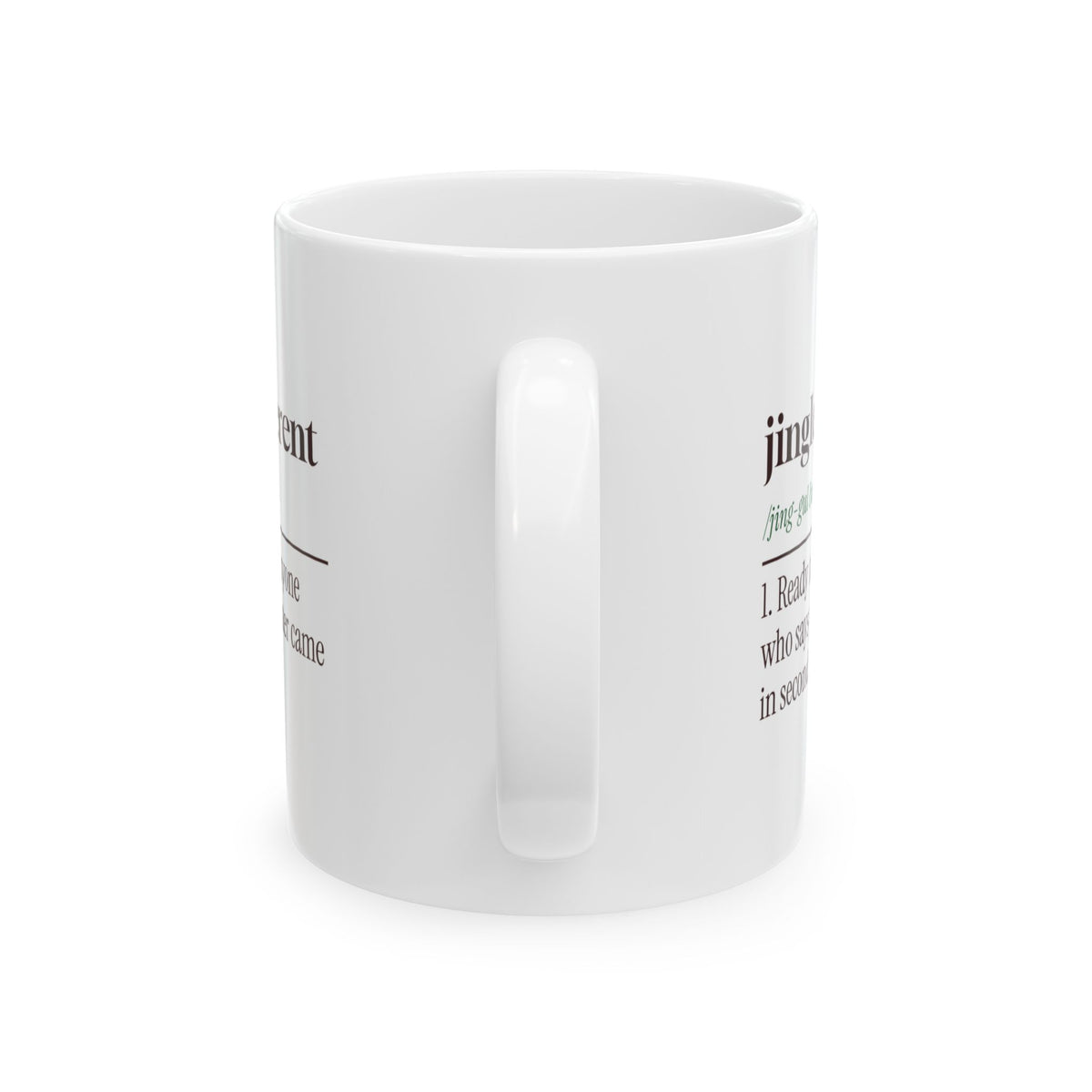 Funny Ugly Sweater Contest Coffee Mug Jingle-Belligerent Dictionary