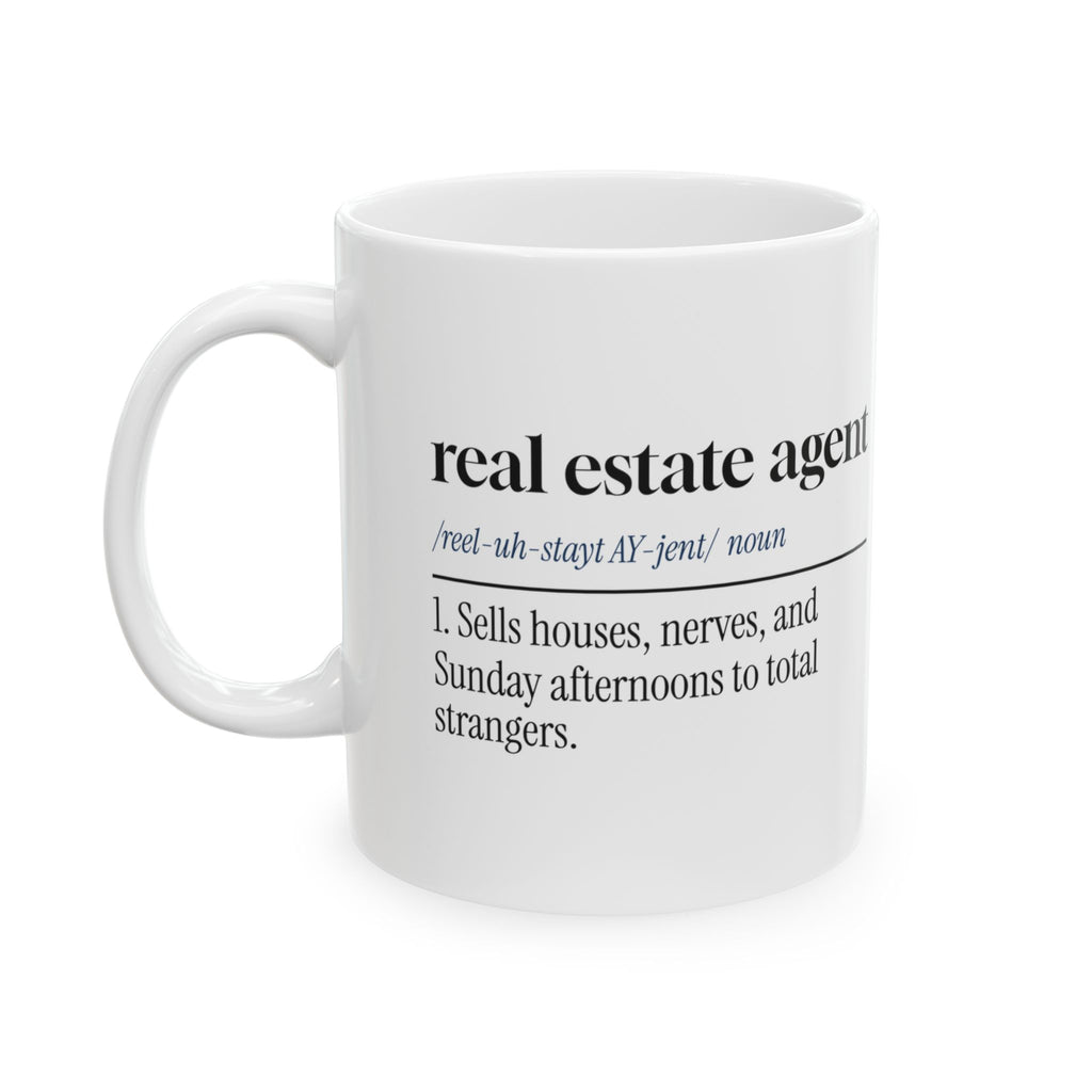 Real Estate Agent Coffee Mug Sells Houses And Nerves
