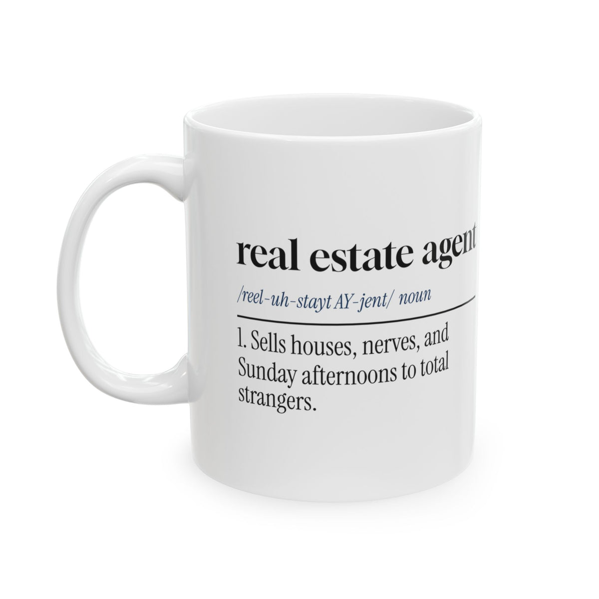 Real Estate Agent Coffee Mug Sells Houses And Nerves