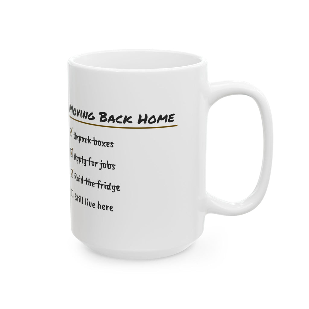 Funny Graduate Coffee Mug Moving Back Home Checklist For Grads