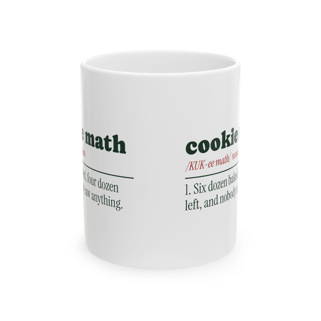 Funny Christmas Baking Coffee Mug Cookie Math Definition For Bakers