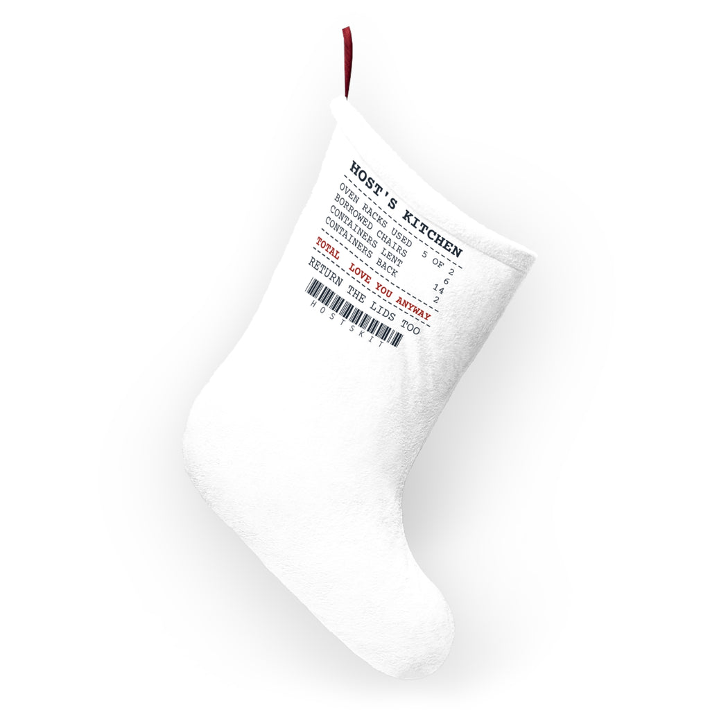 Funny Christmas Host Christmas Stocking Containers Lent Receipt For Hosts