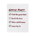 Funny Christmas Coworker Throw Blanket Take A Plate Home Leave By Six