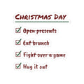 Funny Family Christmas Sticker Fight Over A Game Hug It Out