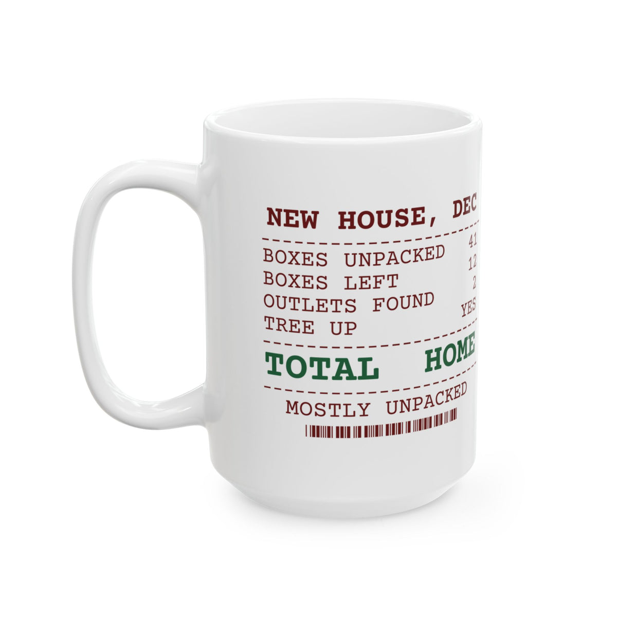 Funny Christmas Coffee Mug Boxes Left 12 Tree Up Anyway New House
