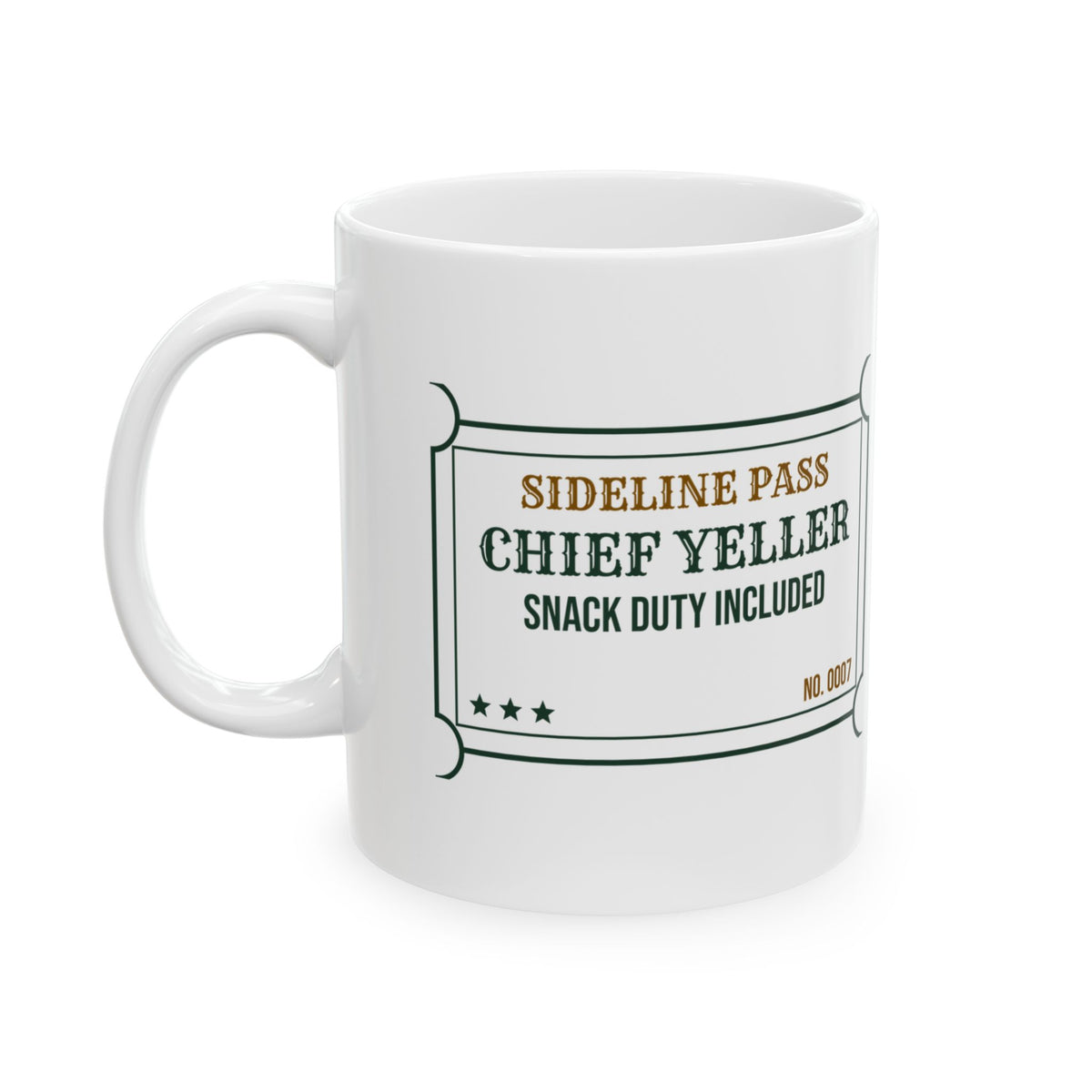 Soccer Mom Coffee Mug Chief Yeller Sideline Pass