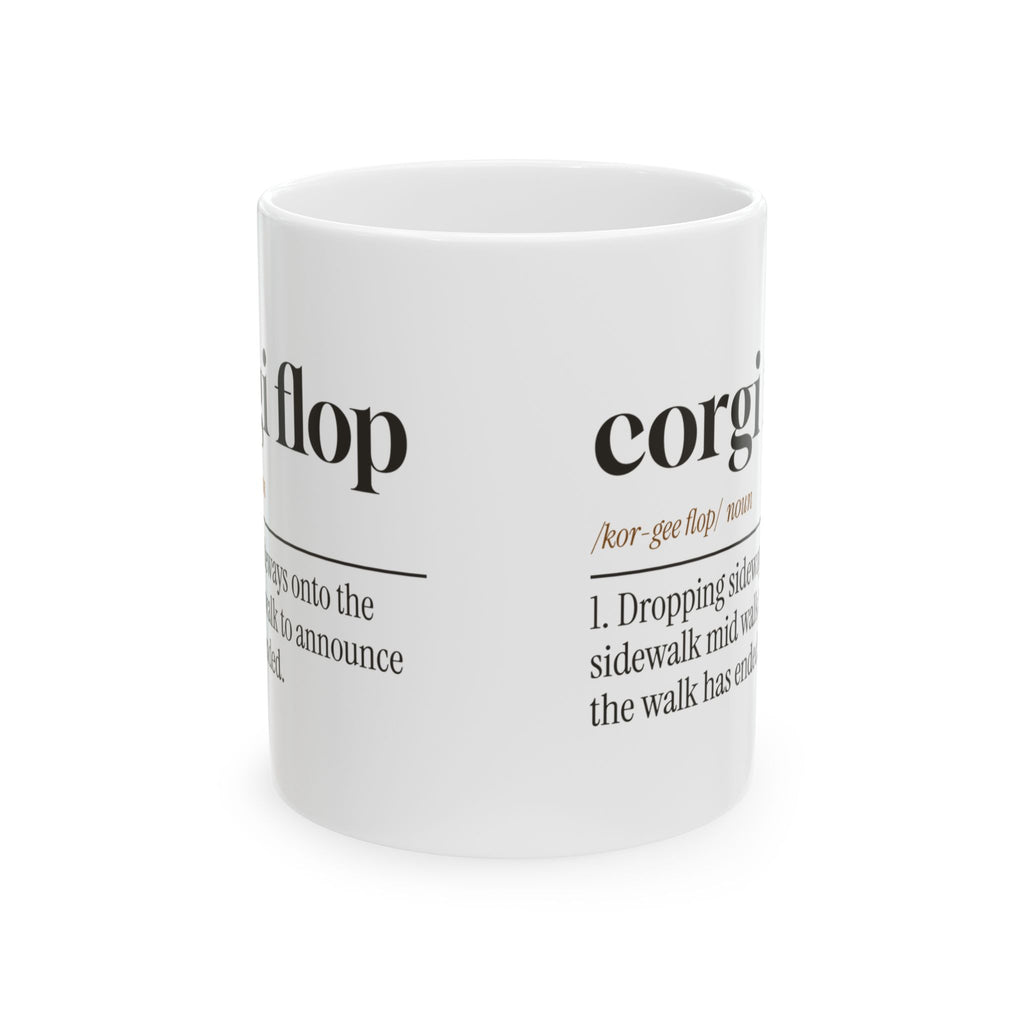 Funny Corgi Coffee Mug Corgi Flop Dictionary Definition For Corgi Moms