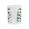Funny Teacher Mug Shamrock Day Nutrition Facts