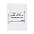 Funny Christmas Throw Blanket Quiet Car Home Ticket For Introverts