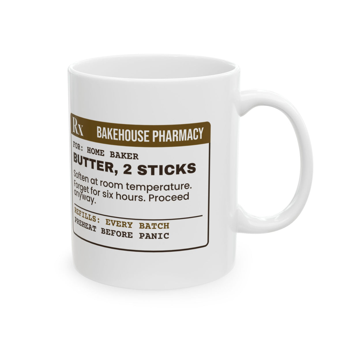 Funny Baking Mug Butter Two Sticks Baking Prescription For Bakers