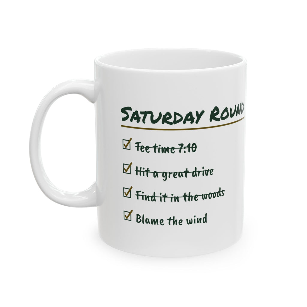 Funny Golf Coffee Mug Find It In The Woods Blame The Wind