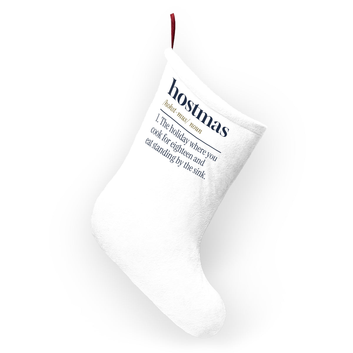 Funny Christmas Host Christmas Stocking Hostmas Dictionary Definition