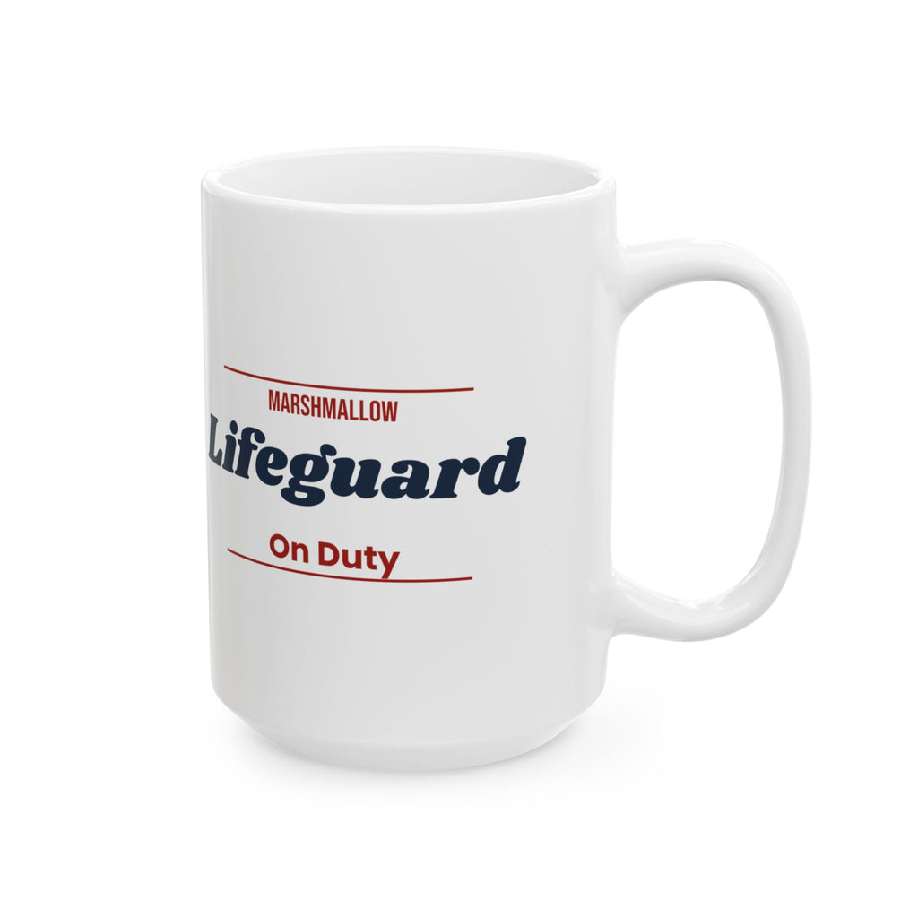 Hot Cocoa Coffee Mug Marshmallow Lifeguard On Duty Funny Cocoa Cup
