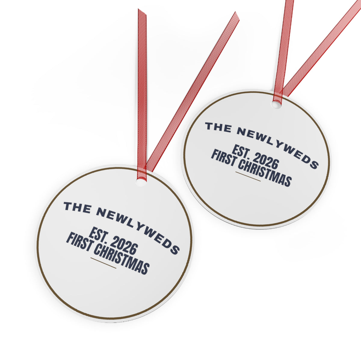 Christmas Ornament The Newlyweds Est 2026 First Christmas