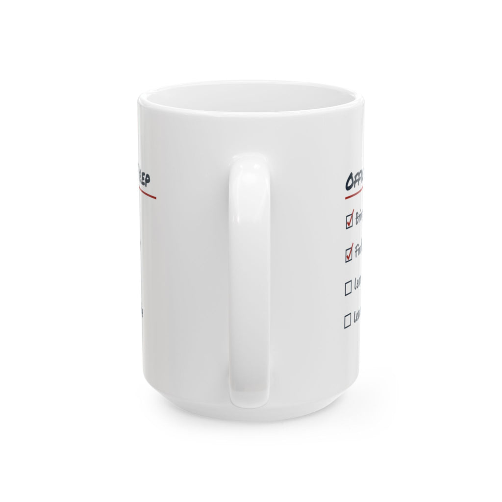 Funny Office Christmas Coffee Mug Office Party Prep Checklist