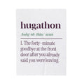 Funny Christmas Throw Blanket Hugathon Definition Forty Minute Goodbye