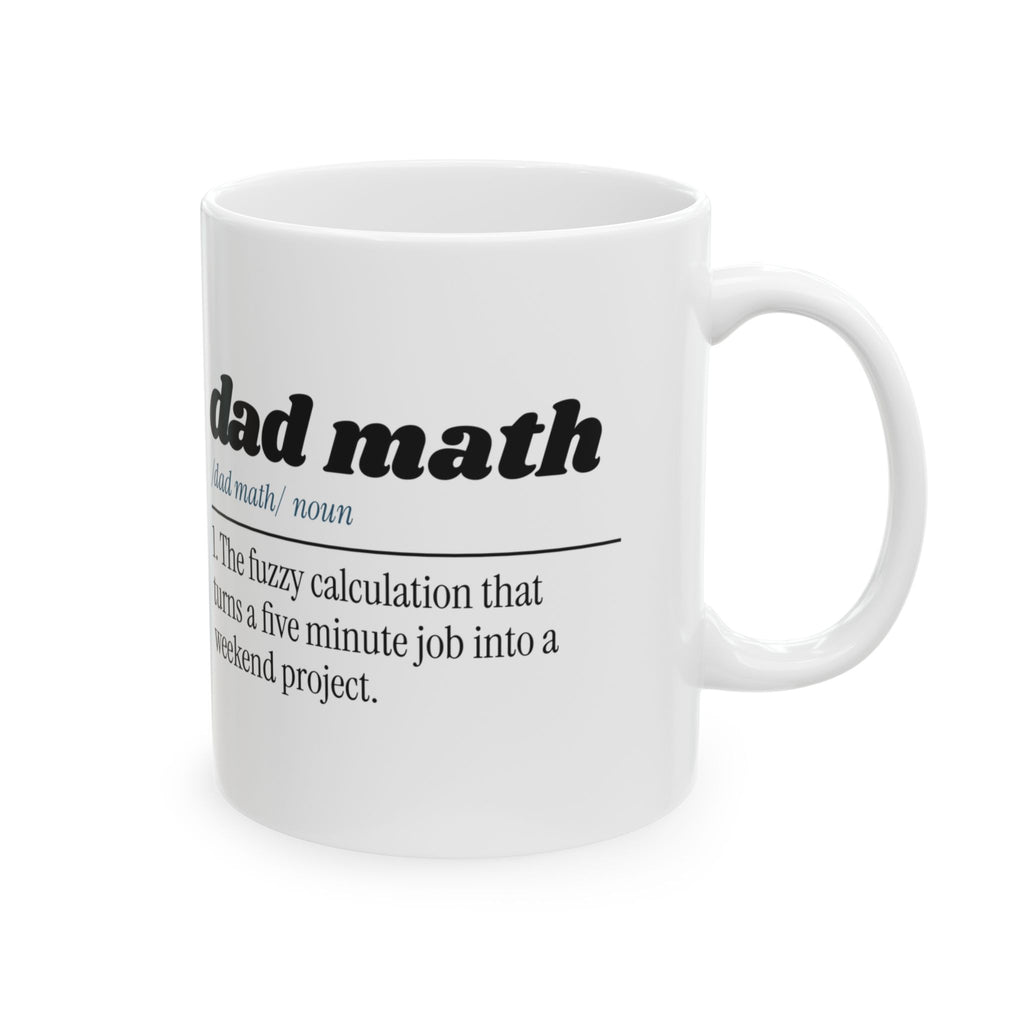 Funny Dad Coffee Mug Dad Math Definition For Dad Fathers