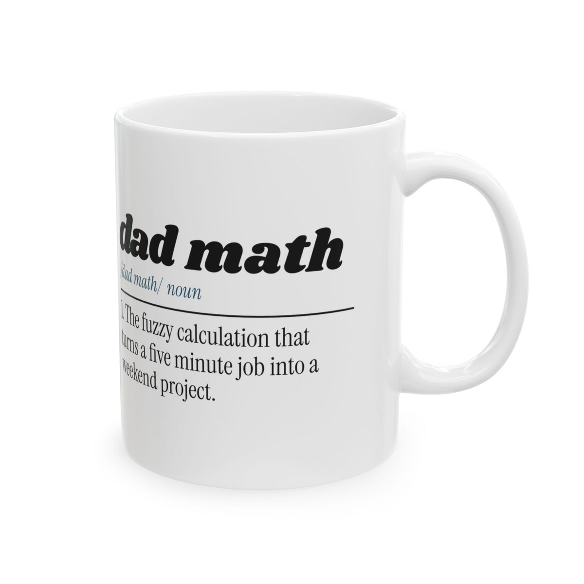 Funny Dad Coffee Mug Dad Math Definition For Dad Fathers