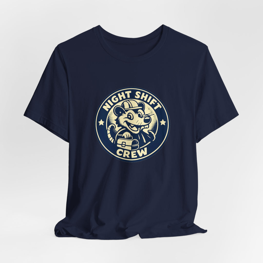Night Shift Crew Funny Retro Possum Night Shift Worker Shirt