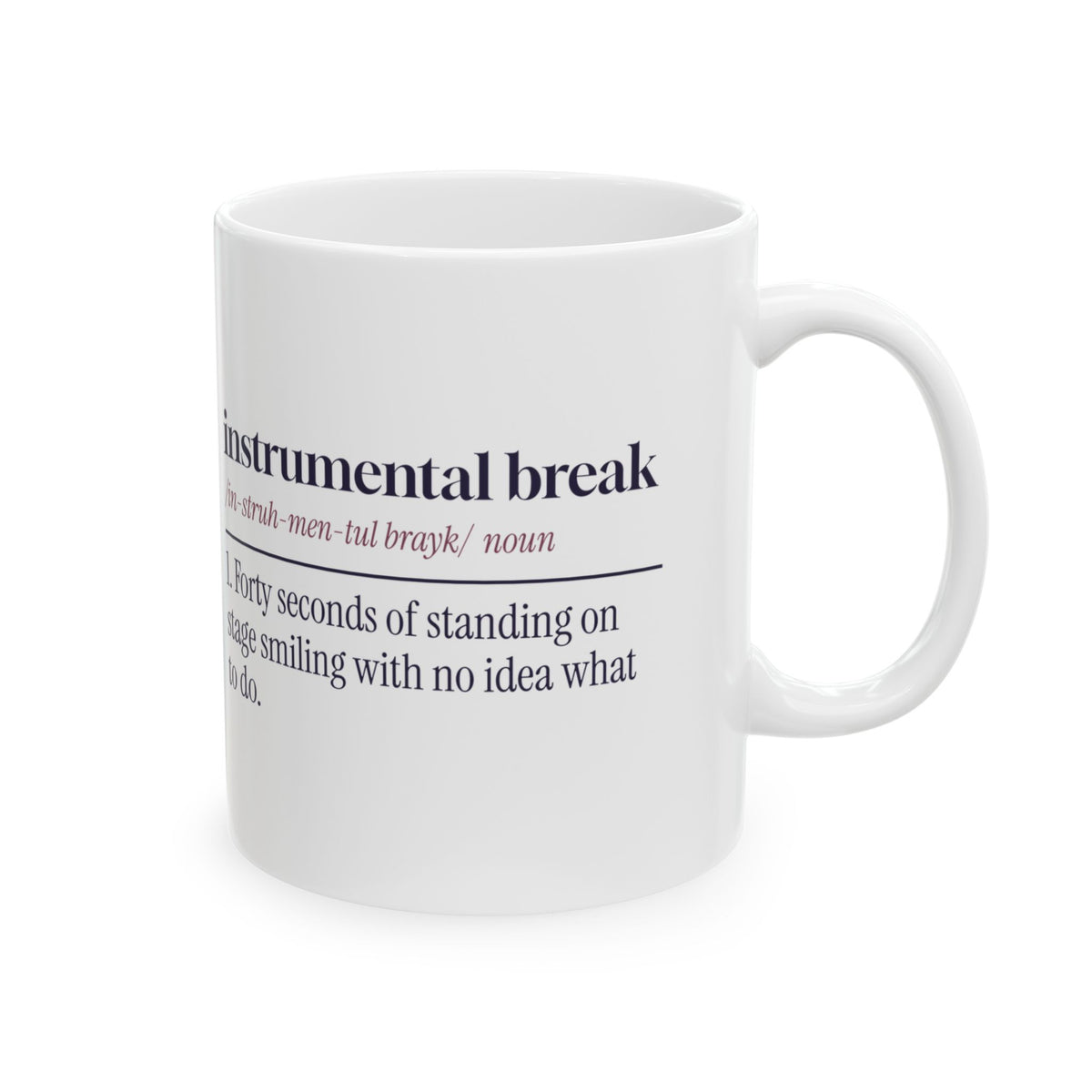 Funny Karaoke Coffee Mug Instrumental Break Definition
