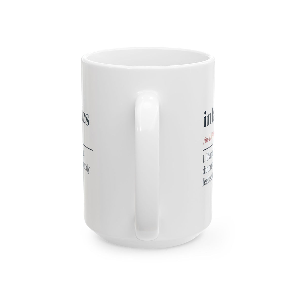 Funny Christmas Coffee Mug Inlawgistics Definition For Married Couples