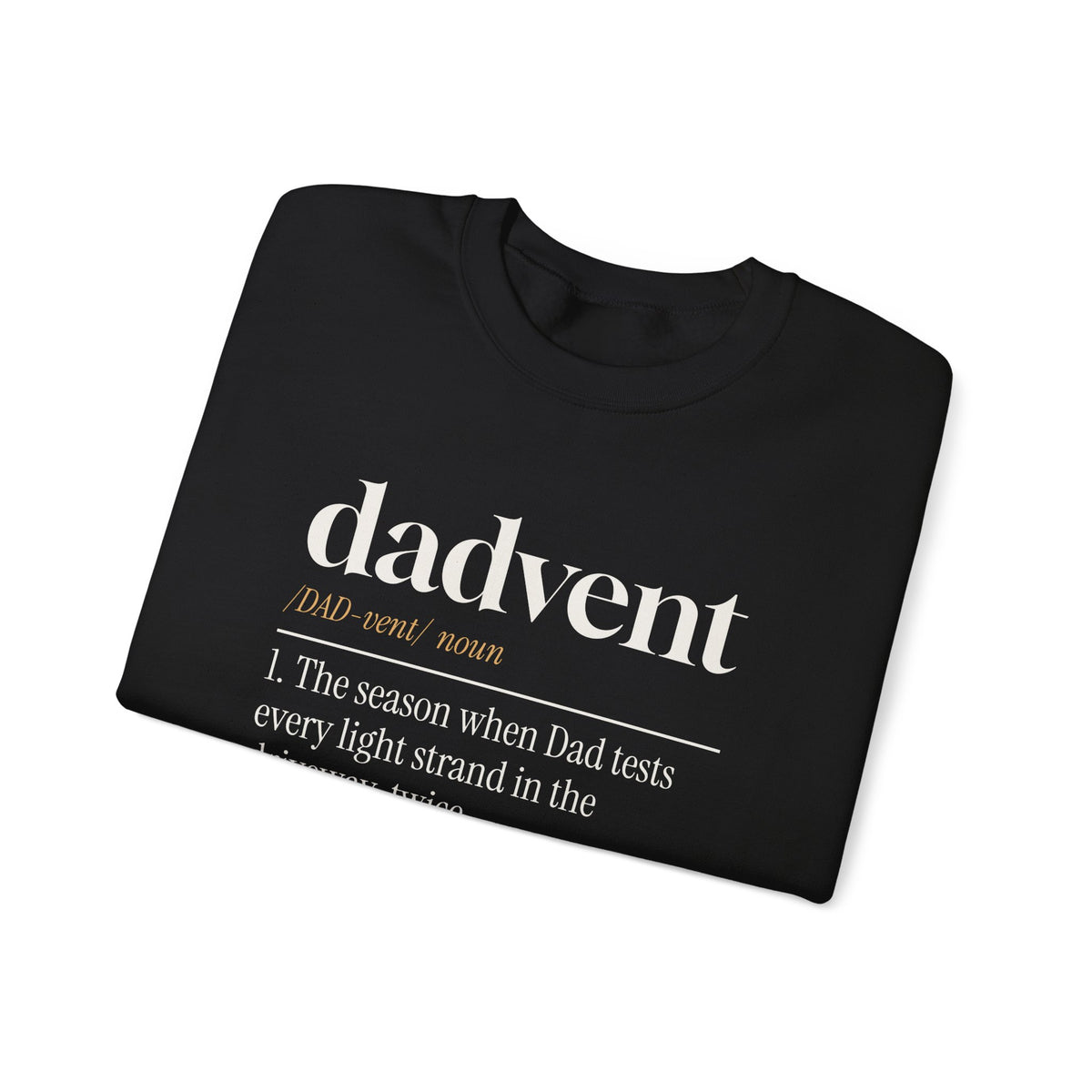 Funny Christmas Dad Sweatshirt Dadvent Dictionary Definition